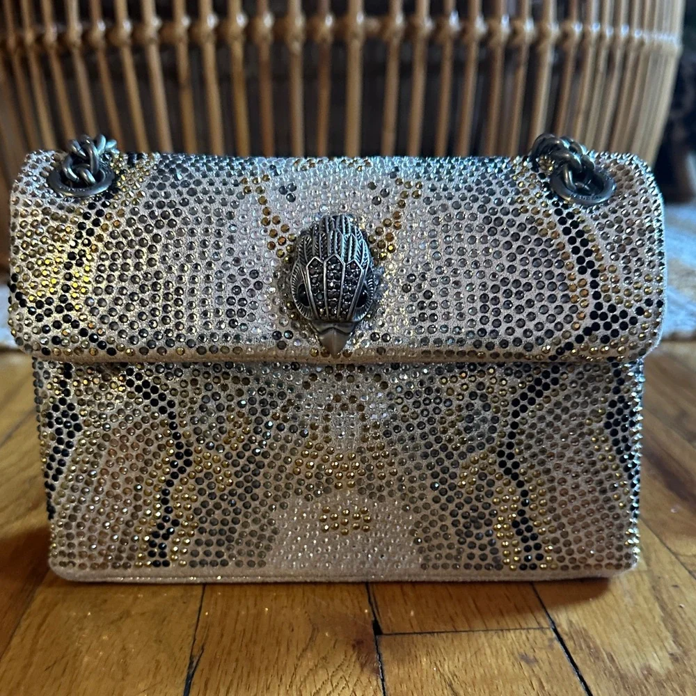 Brand New, RARE & Beautiful Kurt Geiger Multi Crystal Mini Kensington handbag. - Picture 1 of 12
